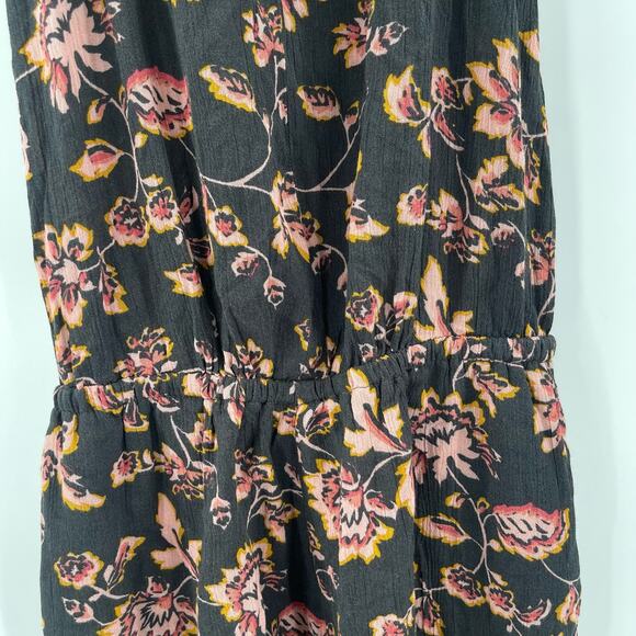 AEROPOSTALE Romper Size Extra Small Jumper Floral Keyhole Pockets Tie Back - Picture 7 of 11